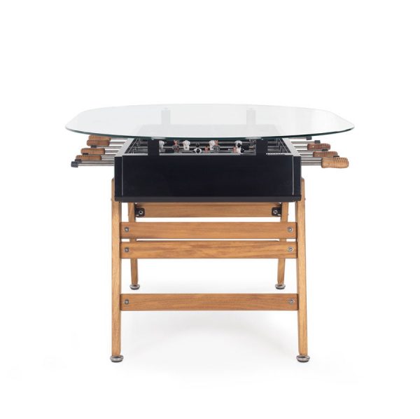 RS#3Wood Dining football table design in black colour from RS Barcelona