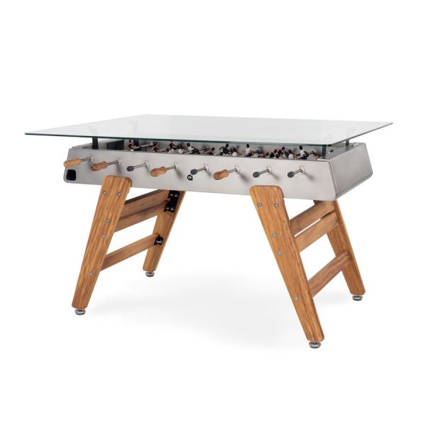 RS#3Wood Dining football table design in inox colour from RS Barcelona