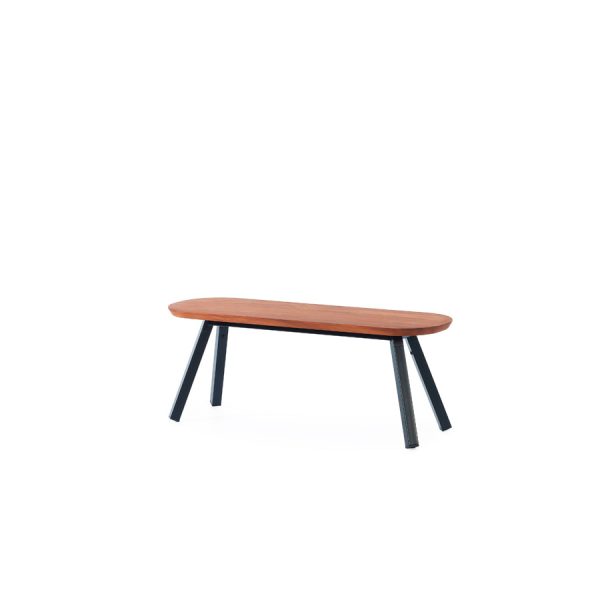 You and Me bench 120 in iroko finish from RS Barcelona