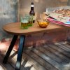 You and Me bench in iroko finish from RS Barcelona