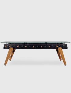 RS#Wood MAX Dining football table design in black colour from RS Barcelona