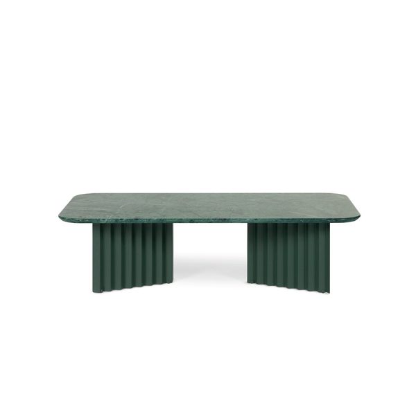 RS Barcelona Plec occasional table large marble in green colour