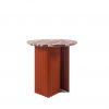 RS Barcelona Plec occasional table round small marble in terracotta colour