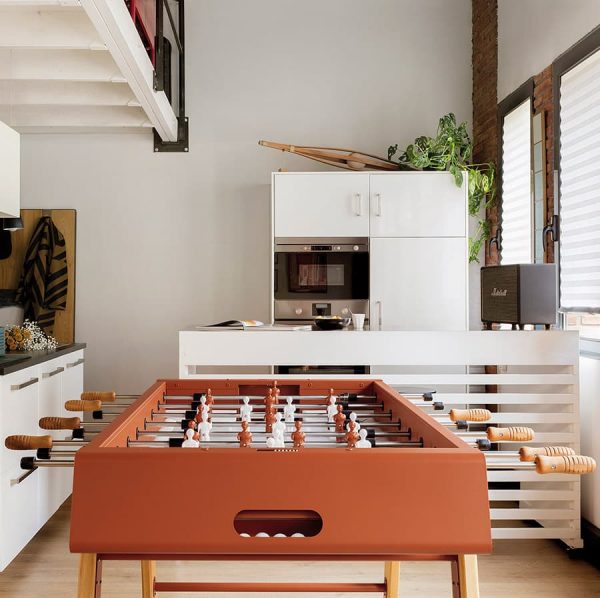 RS Barcelona RS4 Home football table in terracotta color