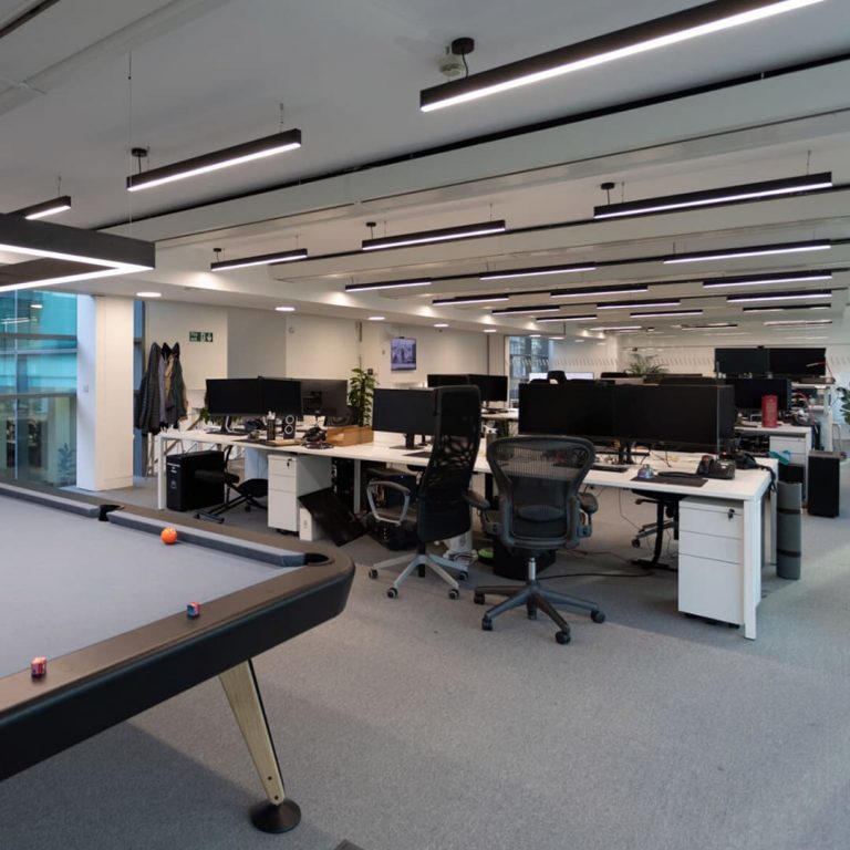 RS Barcelona Diagonal pool table at The Boundary offices in London