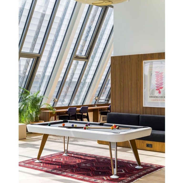 The RS Barcelona Diagonal pool table at we work rue Madrid in Paris