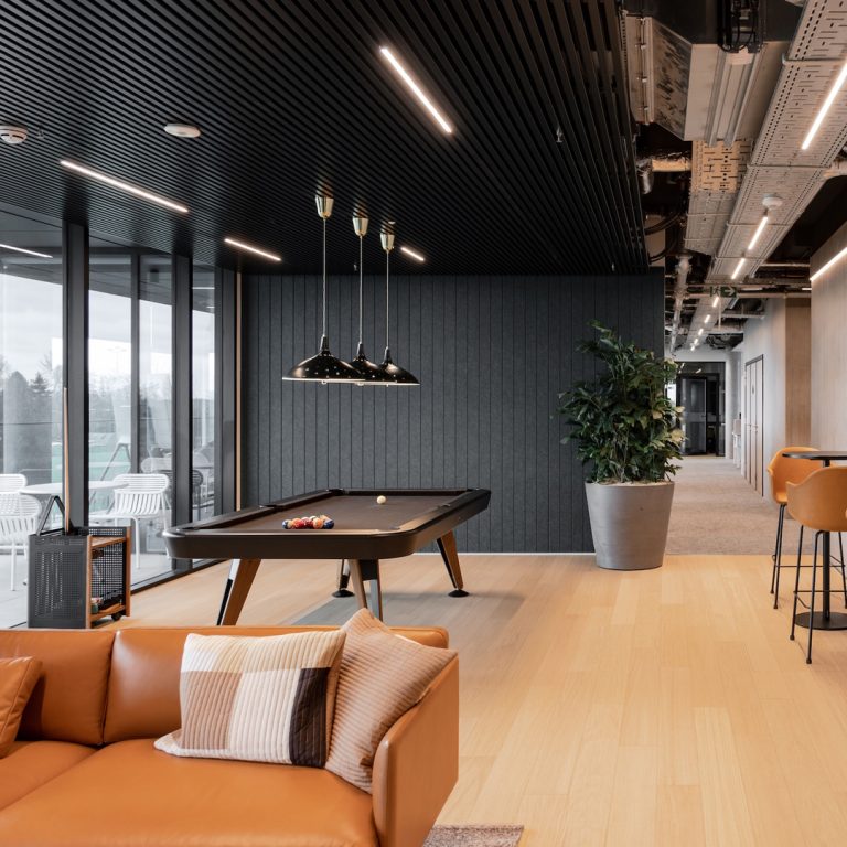 RS Barcelona Diagonal pool table at ING offices in Belgium