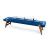 RS Barcelona Track DIning design shuffleboard table in blue