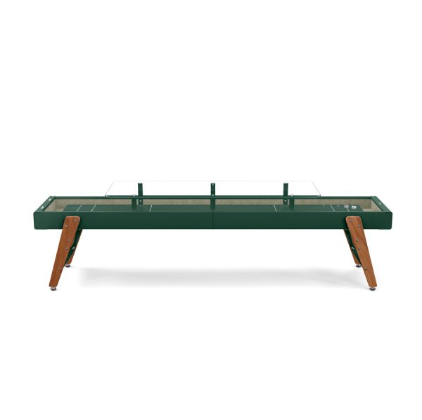 RS Barcelona Track DIning design shuffleboard table in green