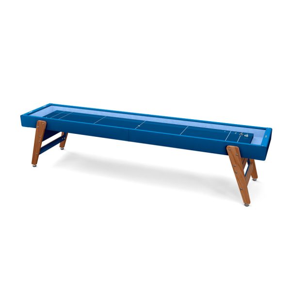 RS Barcelona Track design shuffleboard table in blue